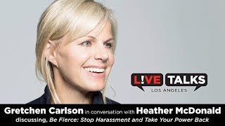 Gretchen Carlson in conversation with Heather McDonald at Live Talks Los Angeles