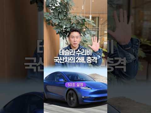 테슬라 수리비 국산차의 2배, 충격… 50초 안에 설명하기