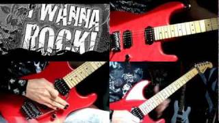 I Wanna Rock guitar cover - Twisted Sister (HD)