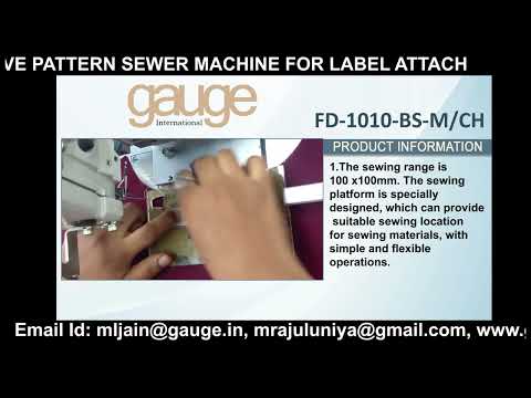 FD-1010-BS-M CH PATTERN SEWER MACHINE (LEATHER LABEL ATTACH)