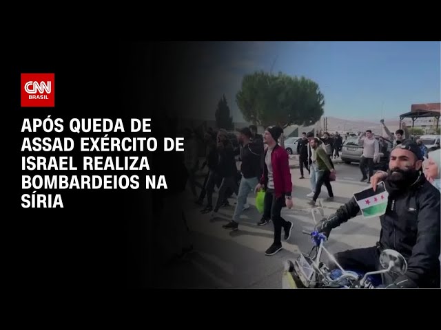 Após queda de Assad exército de Israel realiza bombardeios na Síria | CNN 360º