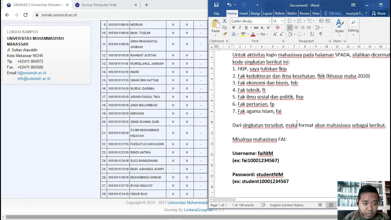 Bagi Mahasiswa Mau tau Cara Log In spada..? silahkan disimak Vidio tersebut