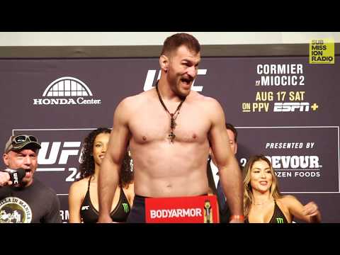 UFC 241: Daniel Cormier vs. Stipe Miocic Weigh-Ins Staredown