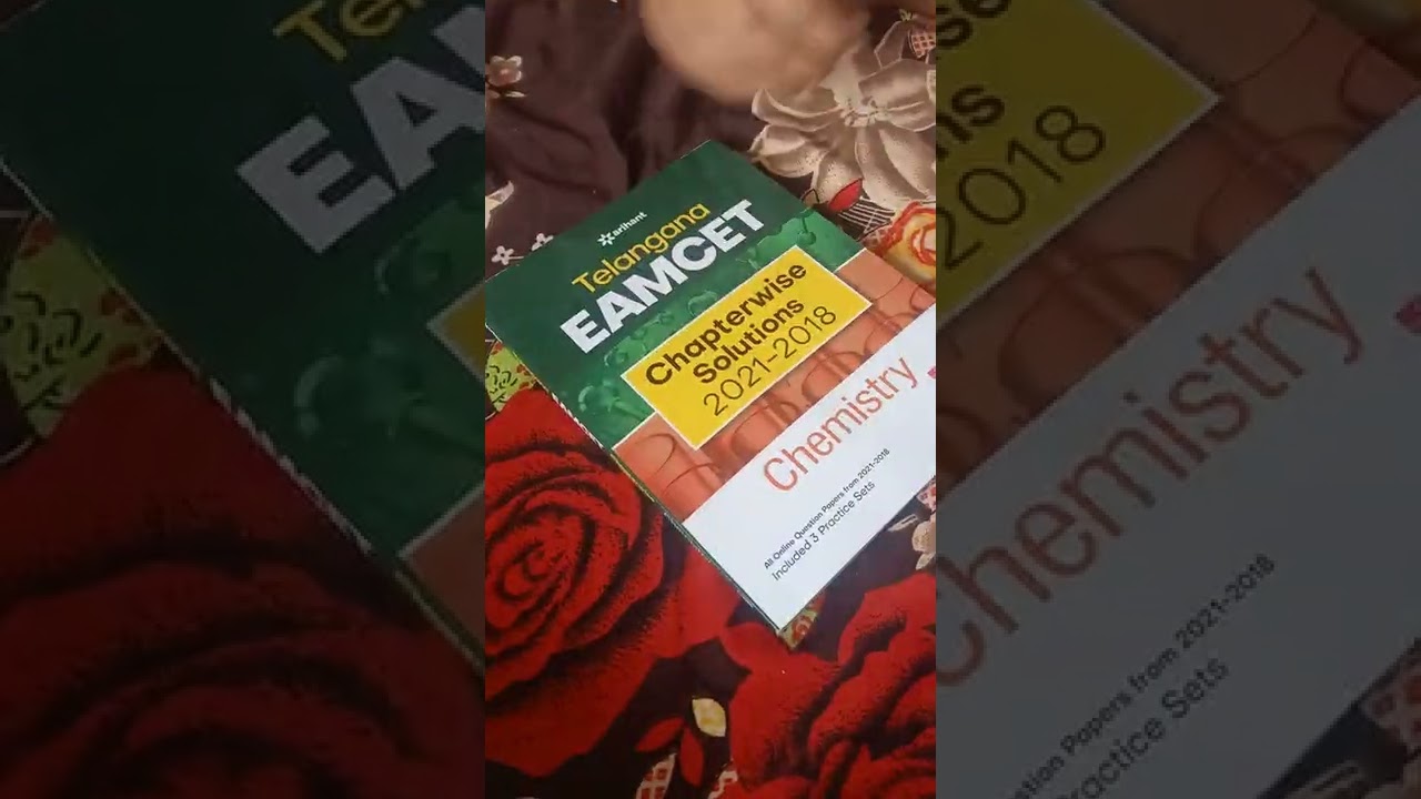 #Arihant TS EAMCET chapter wise solutions chemistry 2018-21