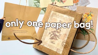How to make a junk journal from a paper bag! ✨ Beginner-friendly tutorial