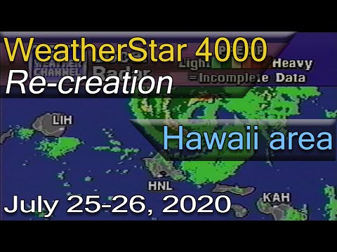WeatherStar 4000 Re-creation for Hawaii (Hurricane Douglas)