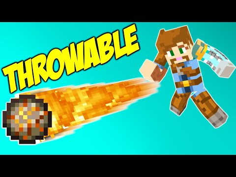 Learn how to create a THROWABLE FIREBALL in Minecraft!