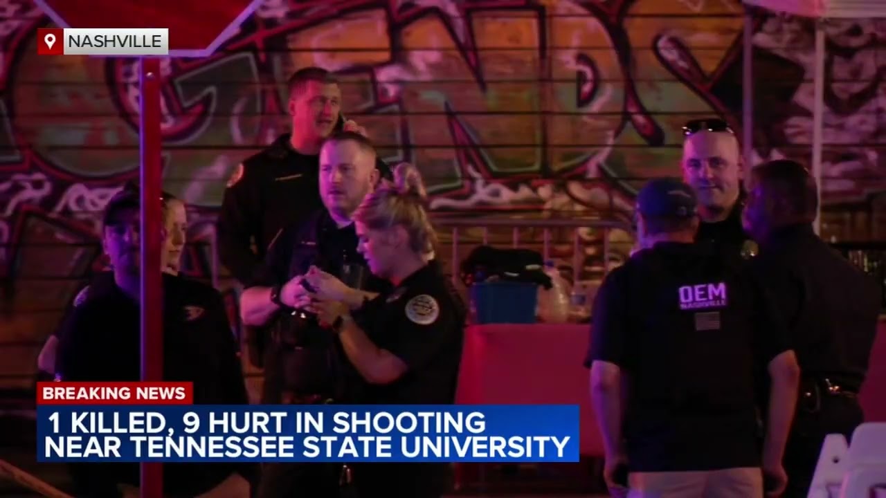 1 dead, 9 injured in shooting near Tennessee State University in Nashville, police say