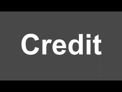 How to Pronounce Credit | Credit Pronunciation | How to Say Credit (US vs UK)