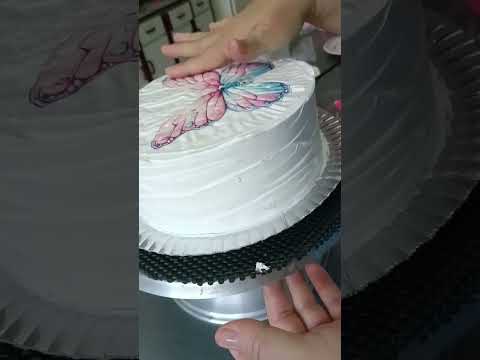 Bolo com papel arroz #shorts