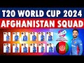 T20 World Cup 2024 Afghanistan Squad: Afghanistan squad for ICC T20 World Cup 2024