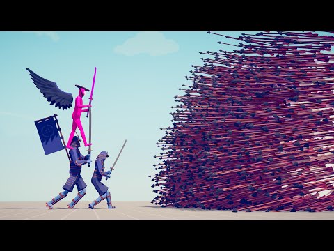 DEFLECT GOD & SHOGUN & SAMURAI vs ARCHERS - Totally Accurate Battle Simulator TABS