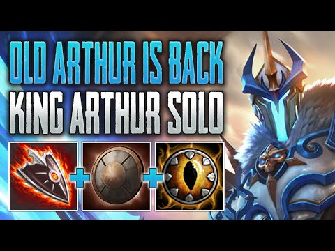 ARTHUR IS BACK IN HIS PRIME! King Arthur Solo Gameplay (SMITE Conquest)