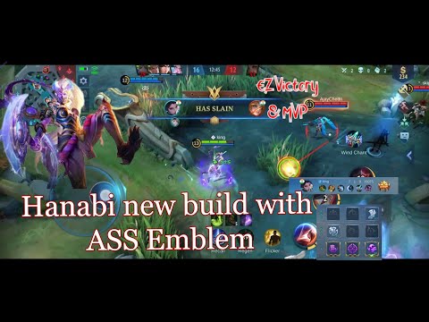 Hanabi new build with Assassin emblem | Hanabi vs Salena #mlbb #topglobal