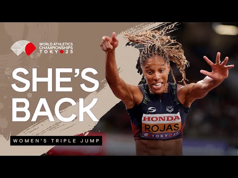 Rojas makes statement comeback with 14.49m leap | World Athletics Championships Tokyo 25