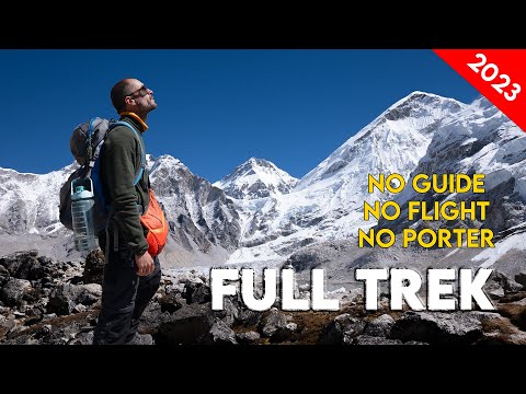 Caminhada no acampamento base do Everest sem guia! | Outubro de 2023