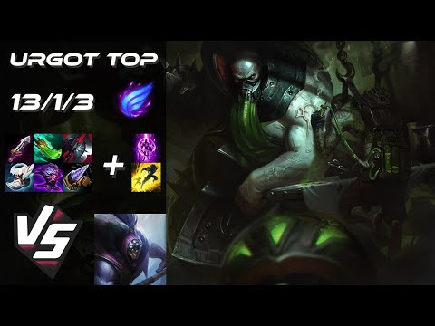 TOP Urgot vs Jax - NA Challenger Patch 14.21
