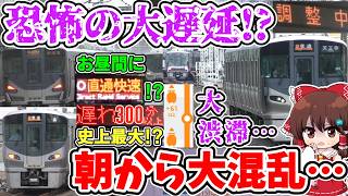 【恐怖の大遅延!?】緊急事態発生!? 朝から大混乱!? 電車動かない!? 史上最大のダイヤ崩壊で終わらない阪和線の朝ラッシュとは…【ゆっくり実況】