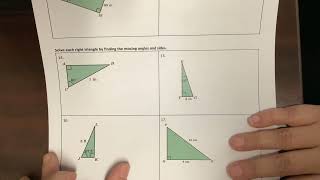 Right triangle trig notes