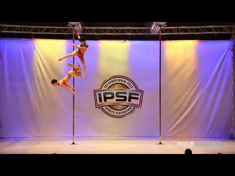 Doubles Maki Mori & Keiko Takemoto of Japan - IPSF World Pole Sports Championships 2018
