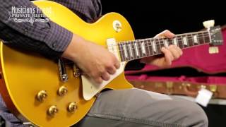 Video thumbnail for Gibson Custom 2015 True Historic 1956 Les Paul Reissue Goldtop Electric Guitar by Musician's Friend