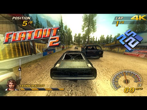 PCSX2 1.7.2355 Vulkan | FlatOut 2 4K UHD | PS2 Emulator PC Gameplay