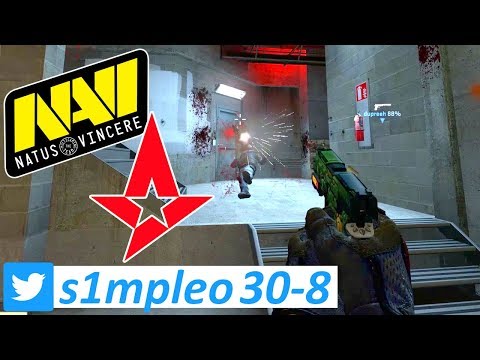🇺🇦 s1mple 30-8 / NAVI vs Astralis - Overpass / BLAST Pro Series Copenhagen 2018