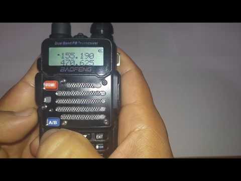 Manually set a Baofeng uv-5rv2+/ Police Scanner/ Ham Radio