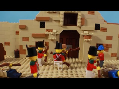 The Battle of the Alamo - Lego Stopmotion