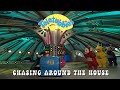 Teletubbies Chasing Around The House