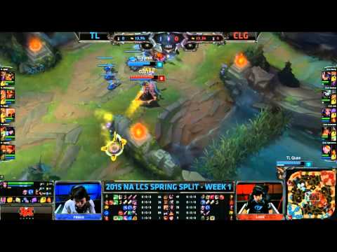 CLG Link LeBlanc getting outplayed by TL Fenix Azir - TL vs CLG Game 1 (NA LCS Spring 2015)