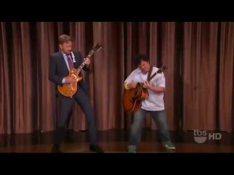 Conan O'Brien and Jack Black Guitar Battle