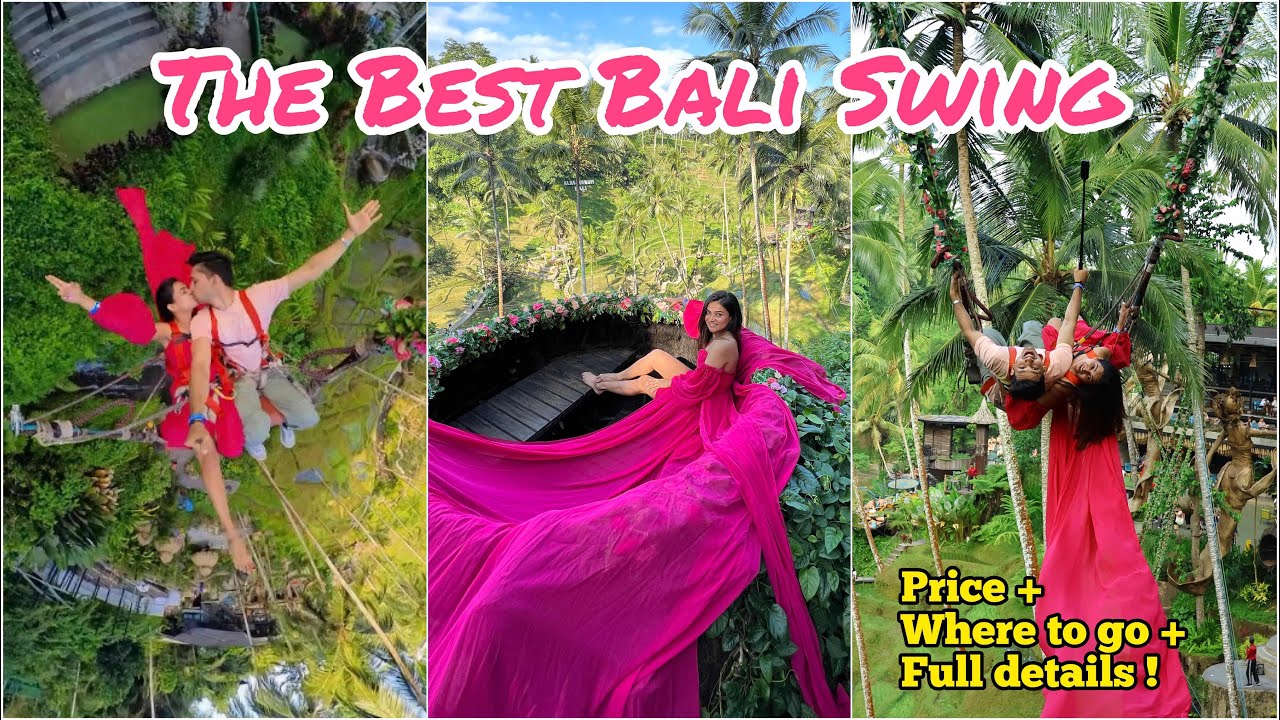 Experience the exhilarating thrill of Bali's Swing Adventure as a tourist!