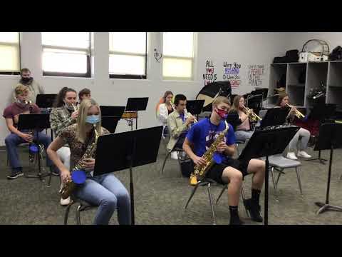 The National  Anthem recorded by the Pepin 11 & 12 Grade Band