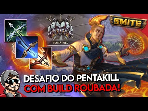 DESAFIO DO PENTA KILL + BUILD OP DOS ARCOS! APOLLO ADC - Conquista - ⚡ Smite BR