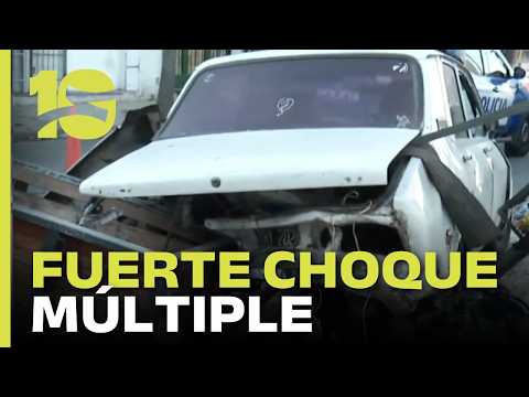 Choque múltiple en Córdoba: un conductor habría provocado dos accidentes en pocas cuadras