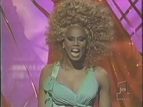 RuPaul presents Male Model of the Year at the 1997 VH1 Fashion Awards
