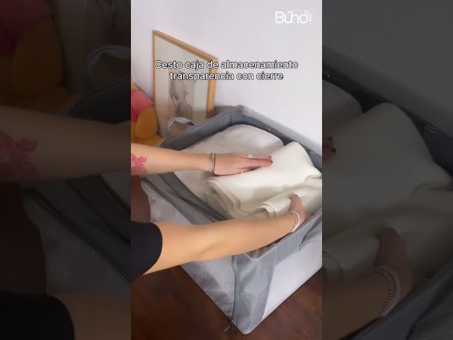 Vídeo relacionado con AHIOVA 3 Cajas Almacenaje Plastico 15L con Tapa, Cestas Organizadoras Apilables y 100% Transparentes. Caja Almacenamiento de Click a Presión. Libre de BPA 39x28,5x18,8cm (15 Litros)