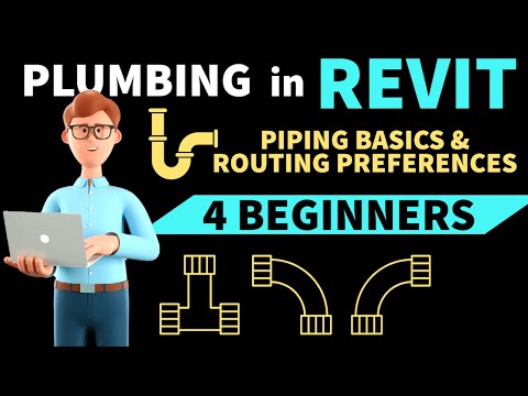 Draw Pipe and Set Routing Preferences for BEGINNERS in Revit MEP