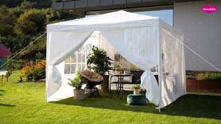 Záhradný párty stan, biely, 3x3 m, TEKNO TYP 1