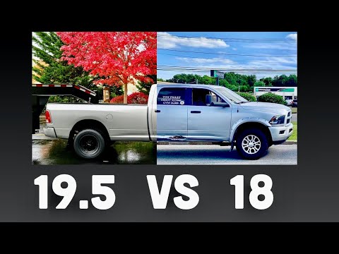 Comparing 19.5\" Tires to 18\" Tires For Hotshot Trucking