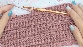 Very Simple Crochet 🧶 Stitch Texured Pattern for Baby 👶 Blanket