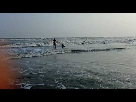 Phani and Shiva Playing in Beach