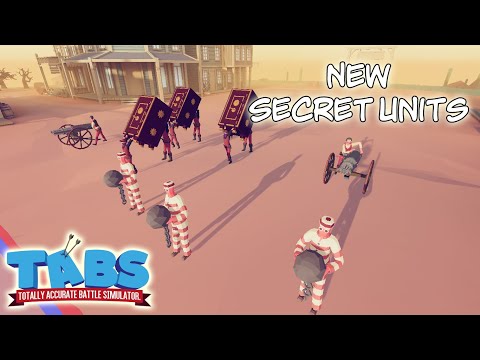 TABS New Wild West Secret Units, Bank Robbers, Ball N' Chain, Gatling Gun