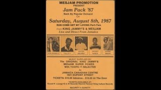 Mes Jam Dance king jammy First in Toronto 1987