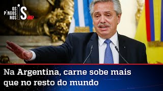 Preço da carne na Argentina aumenta 235% no governo Fernández