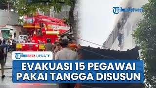 Detik-detik Dramatis Aksi Penyelamatan 15 Pegawai Terra Drone saat Kebakaran, Pakai Tangga Disusun