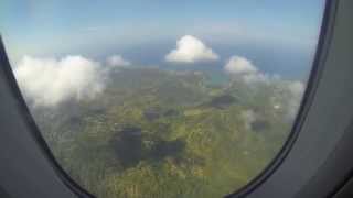 preview picture of video 'Approach and Landing  Montego Bay, Jamaica'