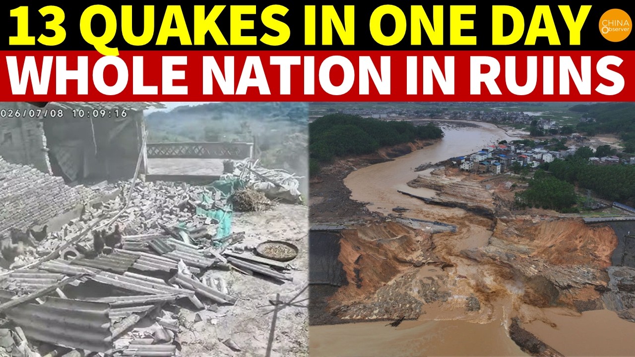 China Shaken By 13 Quakes In One Day! Hail, Floods, Tornadoes Leave the Whole Nation In Ruins
