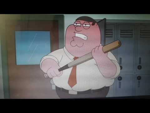 Family guy peter griffin hockey cop puck you